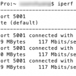 Test 1 – iPerf results