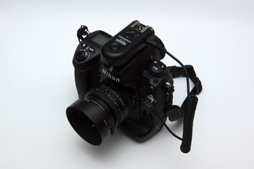 Triggering the shutter-release of the Nikon D2H using the N1 cable and RF-603N